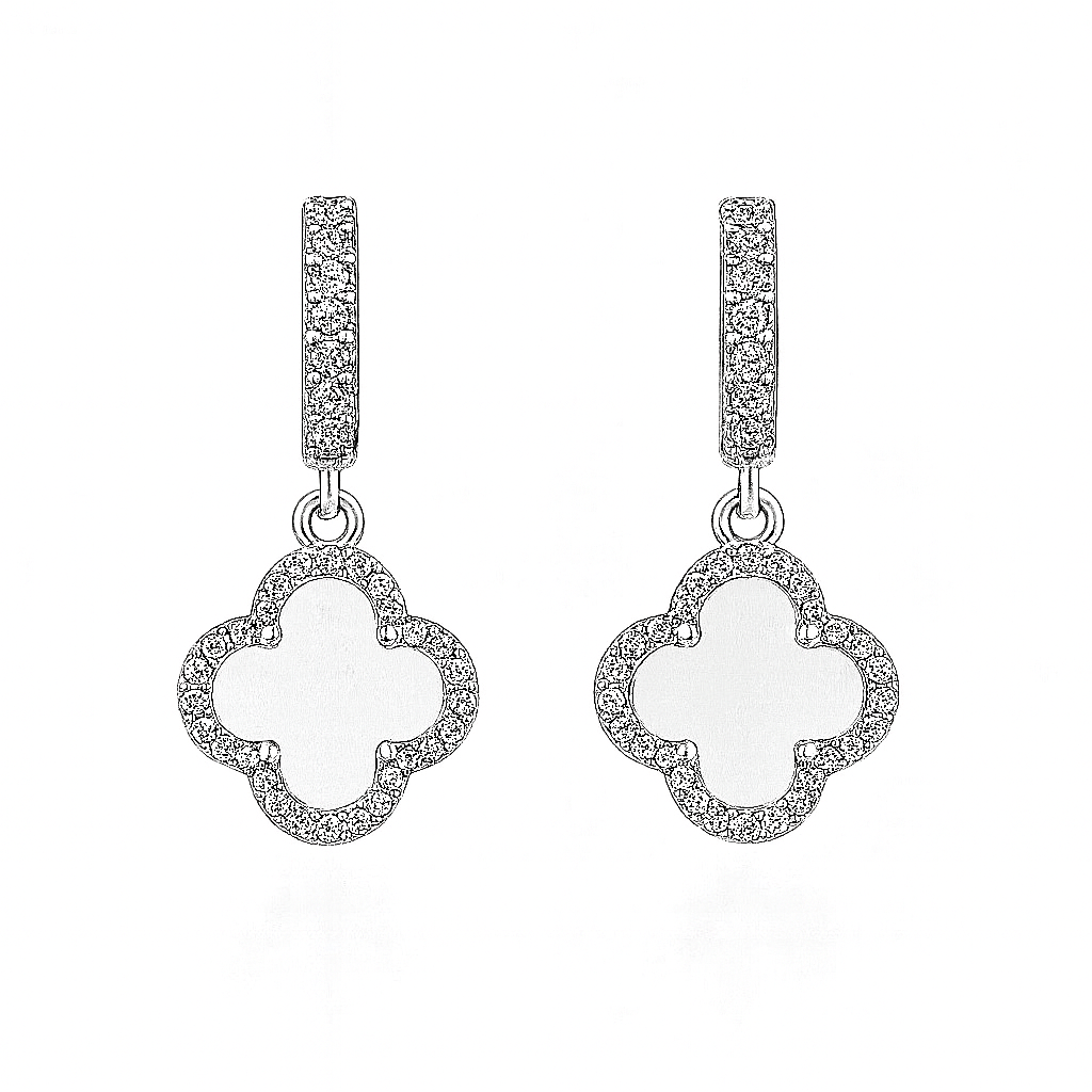 Chance Yonca Küpe Silver